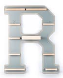 BOARTI Wandregal Buchstabe R Grau für Toniebox Bild 5