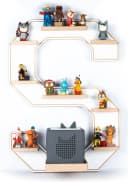 BOARTI Wandregal Buchstabe S Weiß für Toniebox Aufbewahrung Bild 3