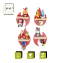 BOARTI Kinderregal Flammen Feuerwehr für Tonie Figuren Bild 1