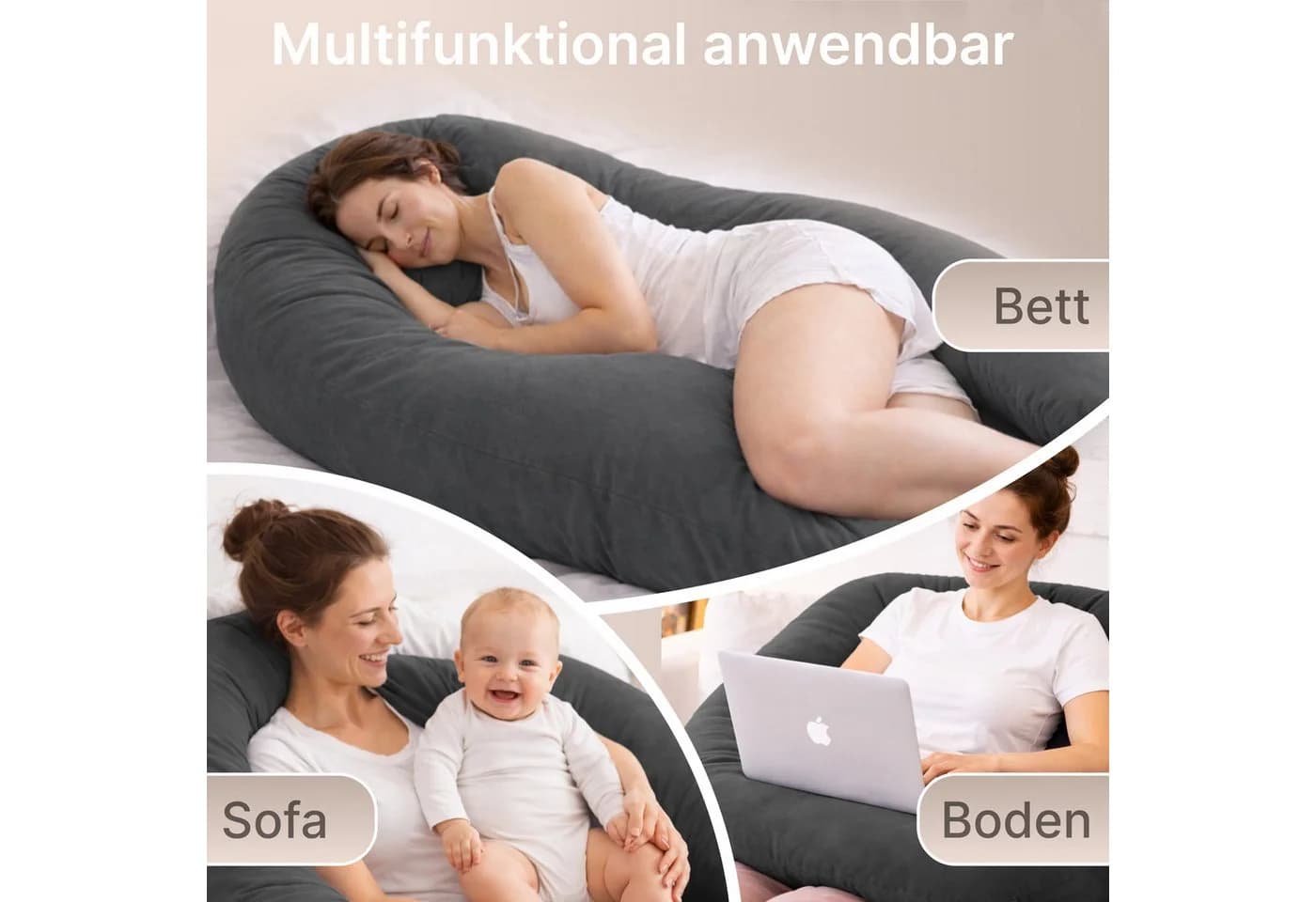 ELONEO Seitenschläferkissen XXL Multifunktionskissen - Bild 4
