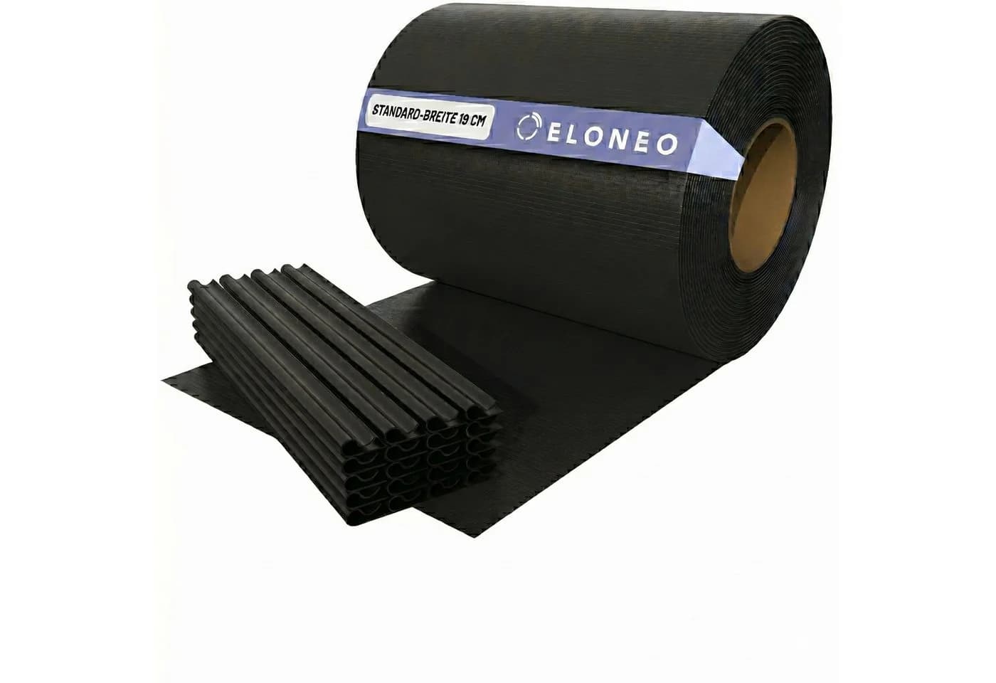 ELONEO PVC Sichtschutzstreifen für Doppelstabmattenzaun 35m x 19cm 1er-Set Dunkelgrau - Bild 2