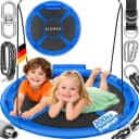 ELONEO Nestschaukel Outdoor Indoor Blau 90cm mit Kissen Bild 1