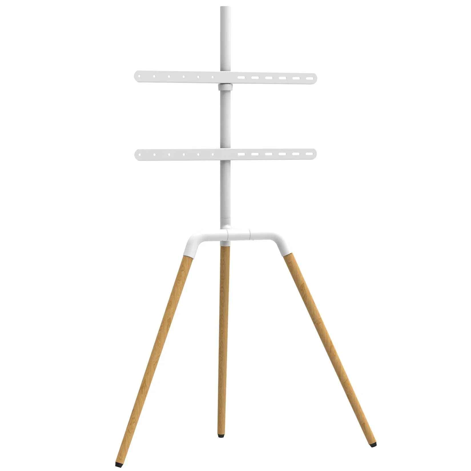TV Standhalter Buche Weiß - VESA 600x400 für 45-65 Zoll