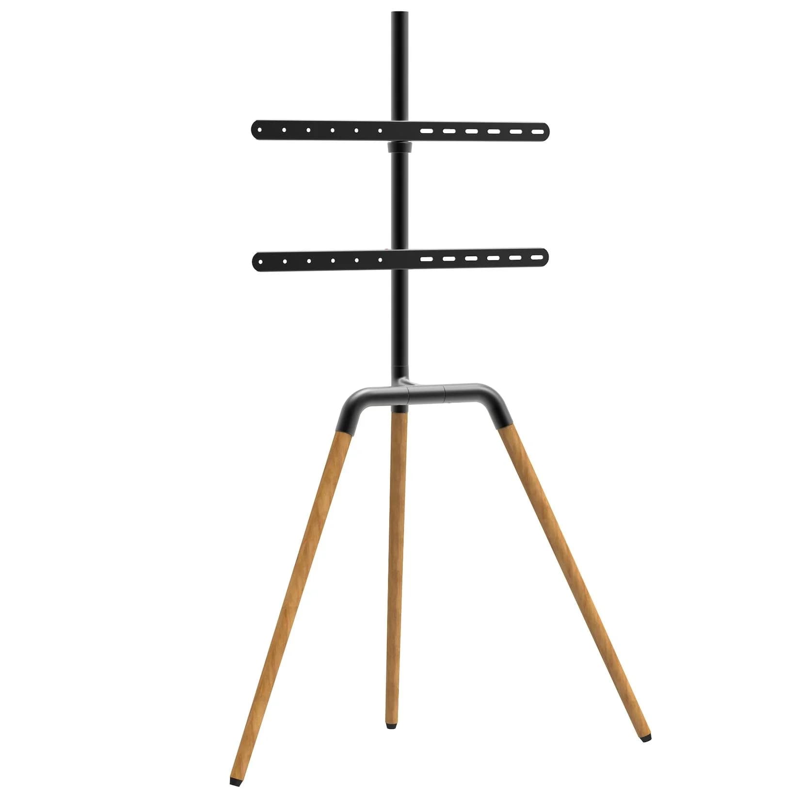 kalb TV Standhalter Buche Schwarz - VESA 600x400 für 45-65 Zoll