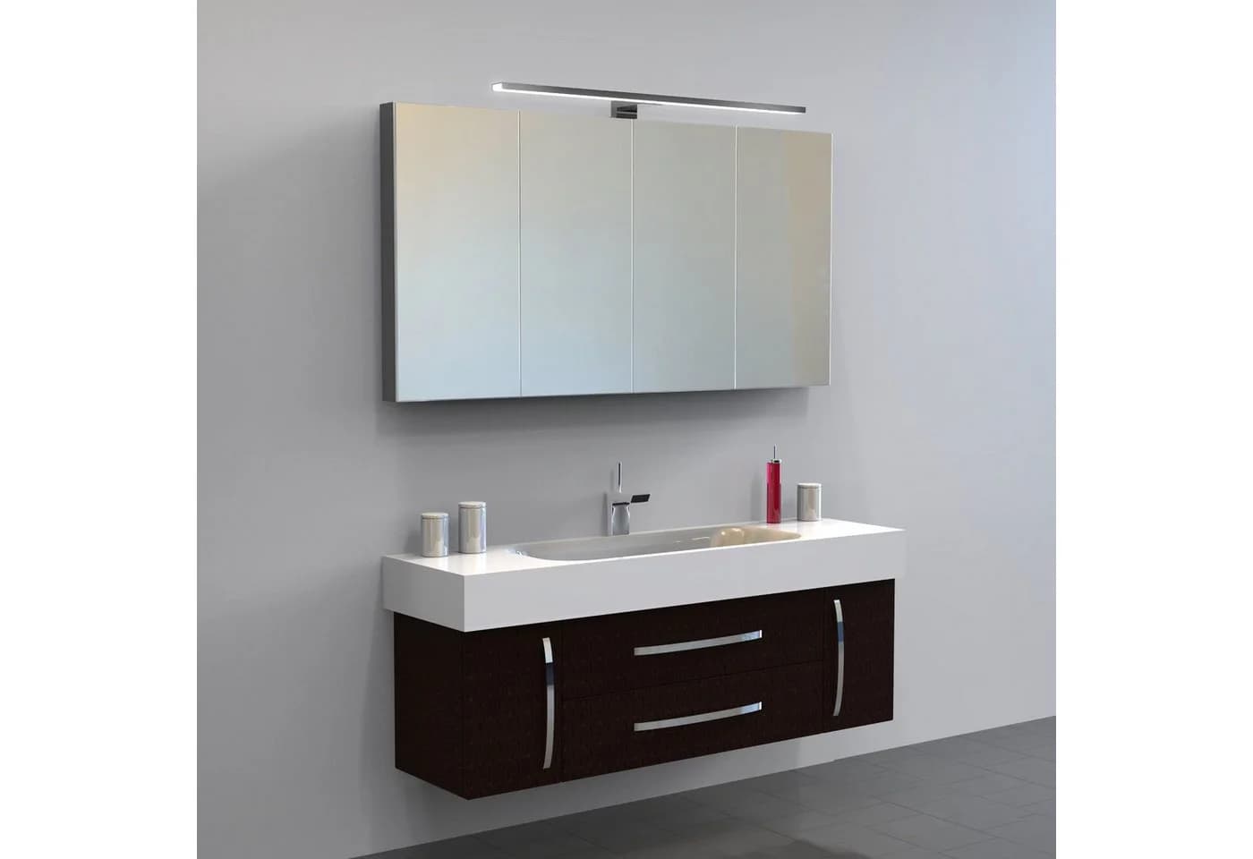 kalb LED Spiegelleuchte Aurinko Badleuchte chrom 300mm neutralweiß