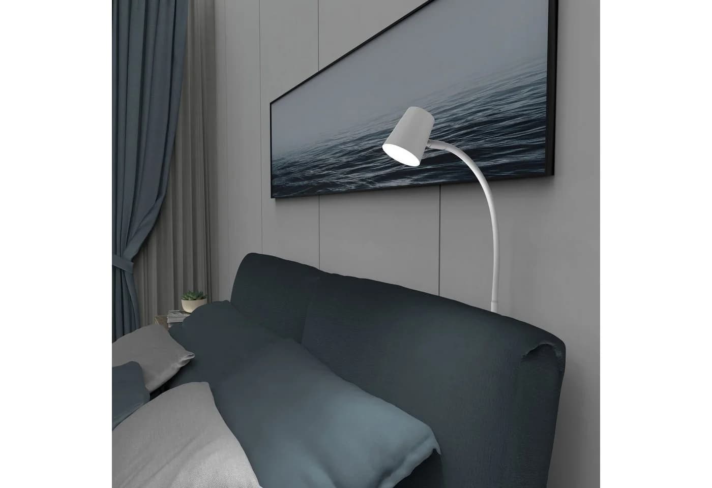 kalb Bettleuchte LED Leseleuchte weiß, dimmbar, 2er Set - Bild 5