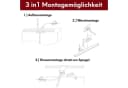 kalb LED Spiegelleuchte 100cm Badleuchte silbergrau warmweiß Bild 4