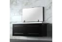 kalb LED Spiegelleuchte 100cm Badleuchte Schwarz Neutralweiß Bild 1