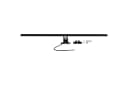 kalb LED Spiegelleuchte 100cm Badleuchte Schwarz Neutralweiß Bild 3
