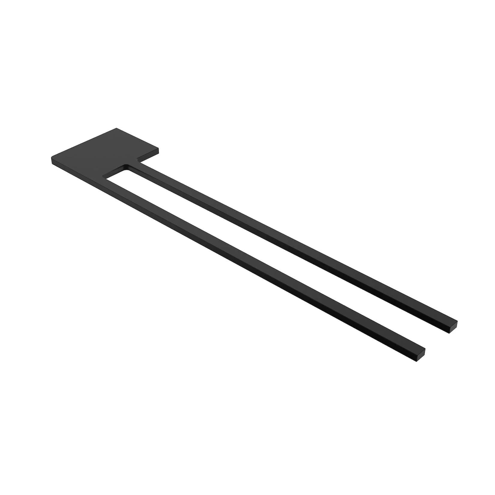 kalb Handtuchhalter Slim Schwarz Aluminium