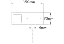 kalb LED Unterbauleuchte 4er Set Edelstahl Touch-Dimmbar Warmweiß Bild 5