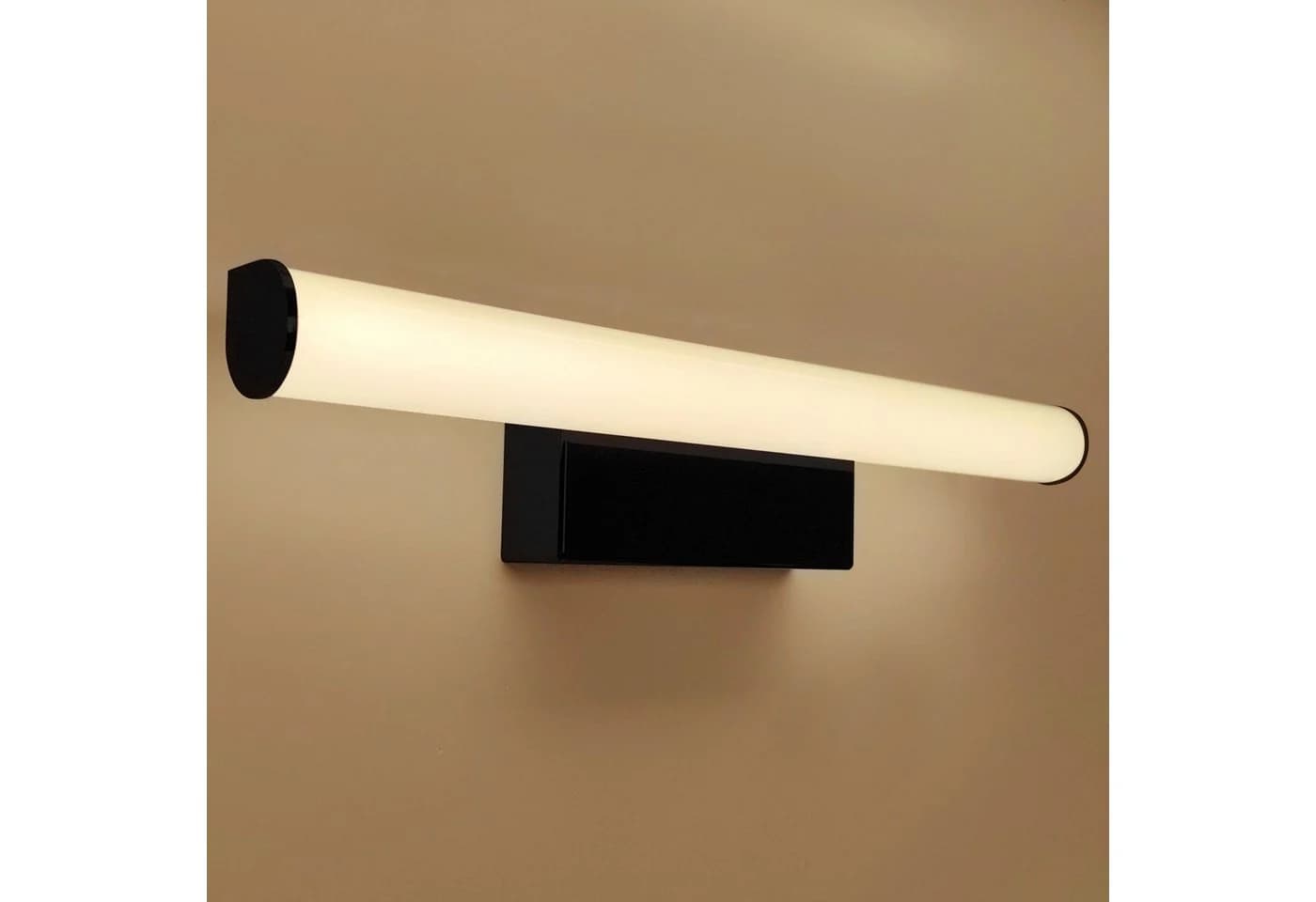 kalb LED Spiegelleuchte 30 cm Schwarz Modern IP44 - Bild 3