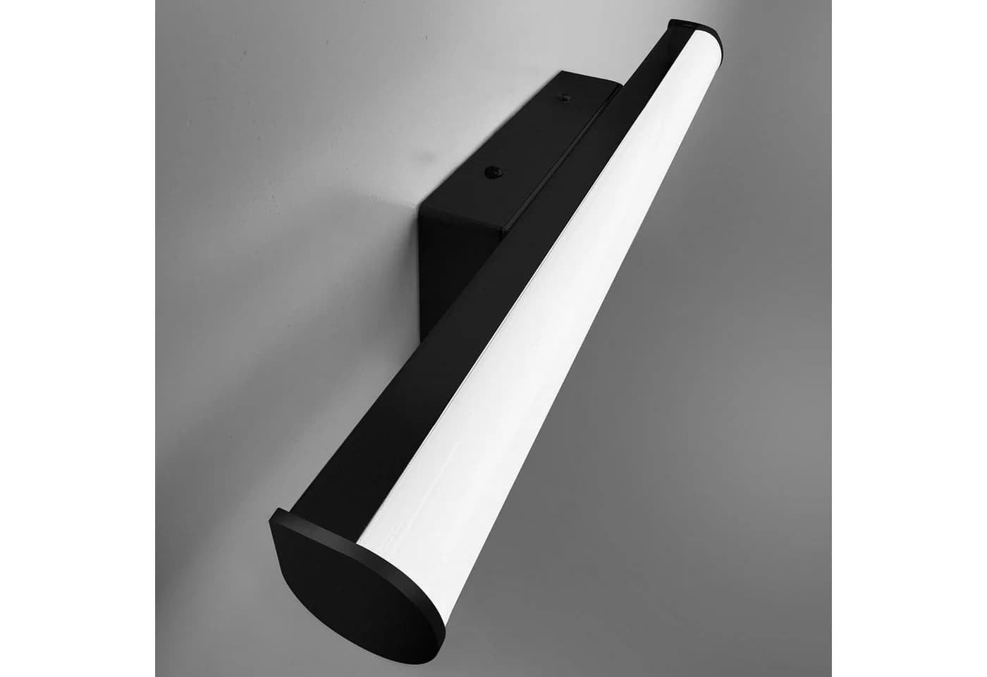 kalb LED Spiegelleuchte 30 cm Schwarz Modern IP44 - Bild 4