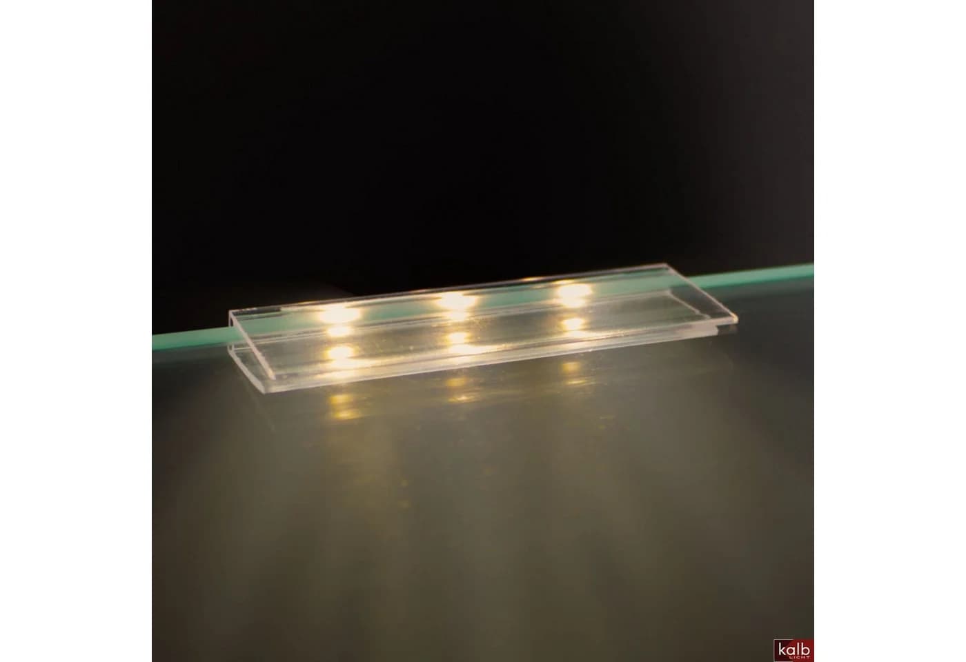 kalb LED Glaskantenbeleuchtung Clip Set 3000K/5000K Transparent Plug & Play - Bild 4