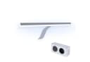 kalb LED-Spiegelleuchte Lancea 34cm Steckdose & Schalter silbergrau Bild 2
