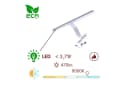 kalb LED-Spiegelleuchte Lancea 34cm Steckdose & Schalter silbergrau Bild 3