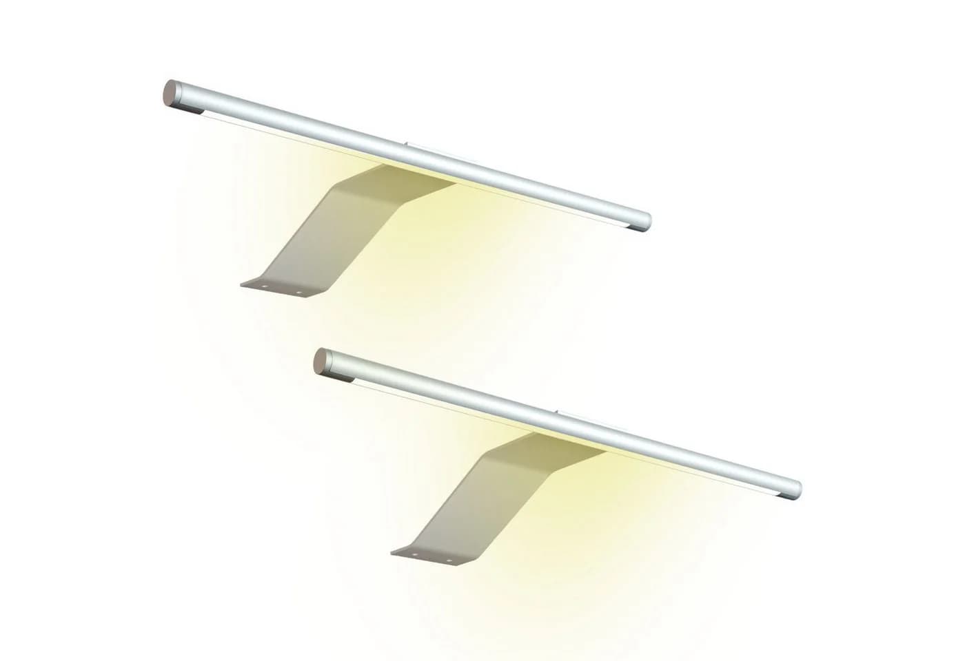 kalb LED Aufbauleuchte 340x170 mm Schrankleuchte 12VDC silbergrau flach 4W - Bild 2