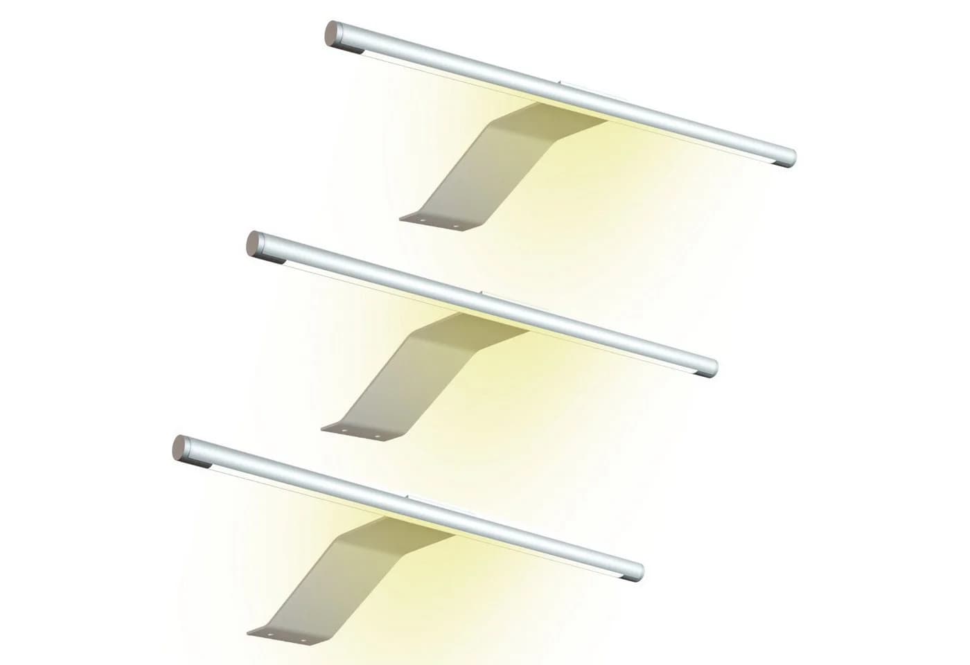 kalb LED Aufbauleuchte 340x170 mm Schrankleuchte 12VDC silbergrau flach 4W - Bild 2