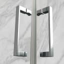 i-flair Eckdusche Falttür MATILDE 6mm ESG Glas Silber Bild 4