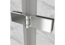 i-flair Eckdusche Falttür MATILDE 6mm ESG Glas Silber Bild 5