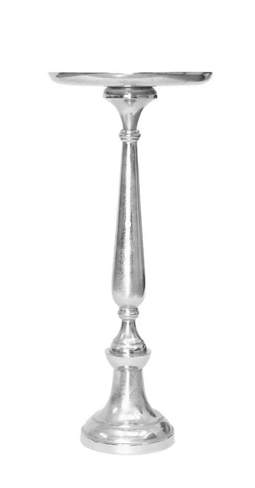 Dekoleidenschaft Dekosäule Silber Metall Antik Look - Bild 4