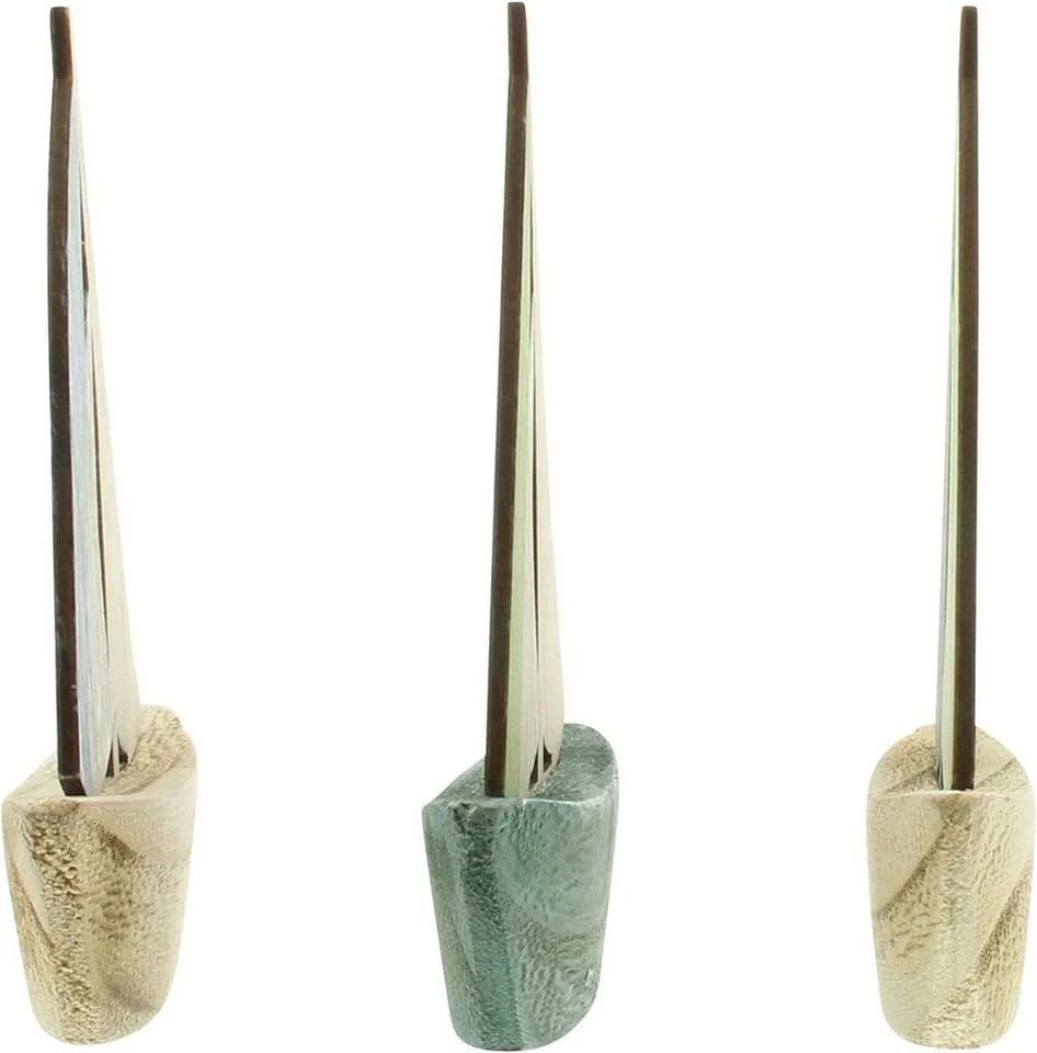 Dekoleidenschaft Mini Segelboote Set 3 St. Blau/Grün Holz - Bild 4