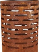 Dekoleidenschaft Windlichtsäule 2er Set Metall Rost Finish Outdoor Bild 5