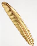 Dekoleidenschaft Wanddeko Feder aus Metall Gold 99 cm Bild 5