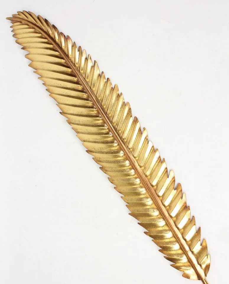 Dekoleidenschaft Wanddeko Feder aus Metall Gold 99 cm - Bild 5
