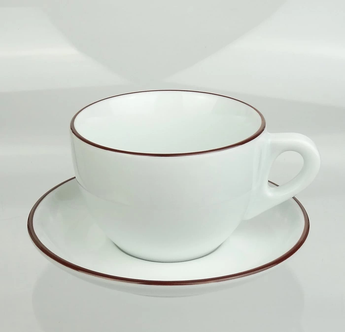 Ancap Cappuccinotasse Verona Hartporzellan 240ml mit Untertasse - Bild 5