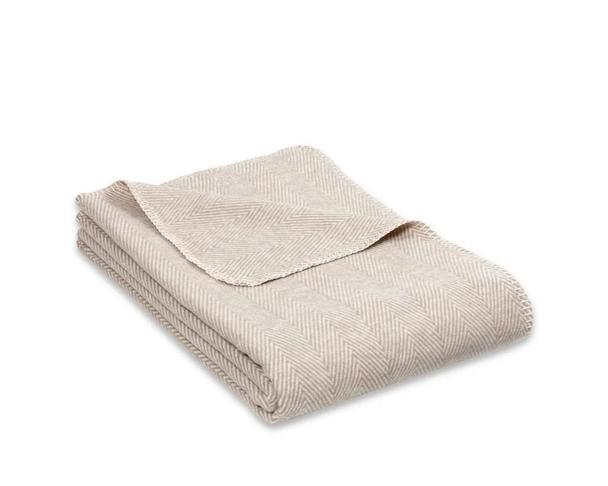 RIEMA Germany Bio-Baumwolle Kuscheldecke FINN Beige