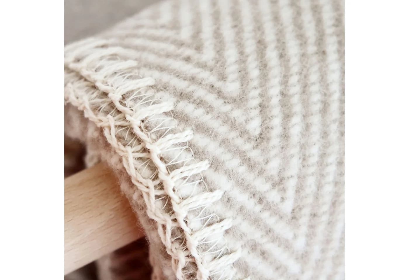 RIEMA Germany Bio-Baumwolle Kuscheldecke FINN Beige - Bild 3