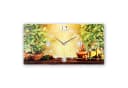 Kreative Feder Designer-Wanduhr aus Schiefer mit flüsterleisem Uhrwerk Bild 2