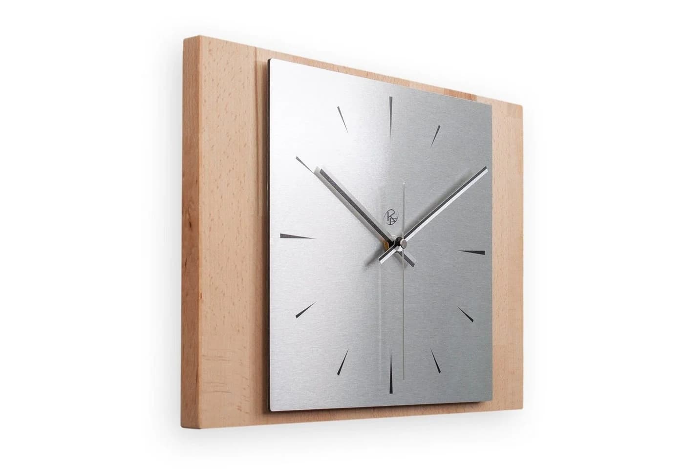 Kreative Feder Wanduhr Modern Massivholz Buche Eiche