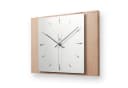 Kreative Feder Wanduhr Modern Massivholz Buche Eiche Bild 2