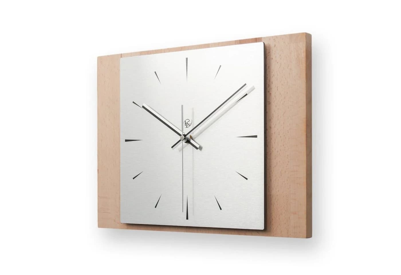Kreative Feder Wanduhr Modern Massivholz Buche Eiche - Bild 2