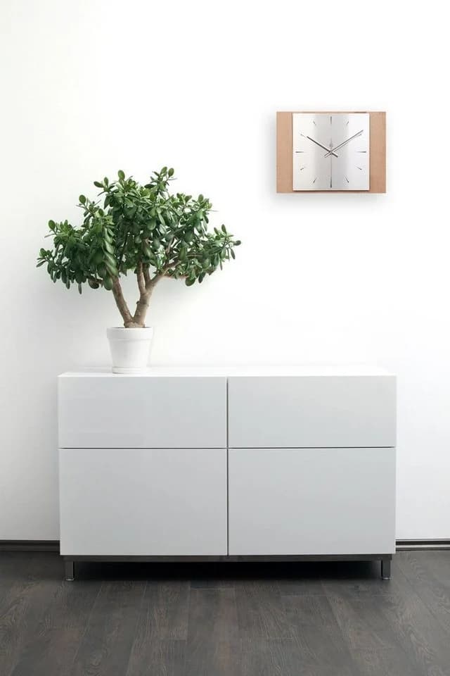 Kreative Feder Wanduhr Modern Massivholz Buche Eiche - Bild 5