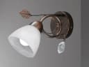 Trio Leuchten LED Wandleuchte Dimmbar Warmweiß Rostoptik Bild 3