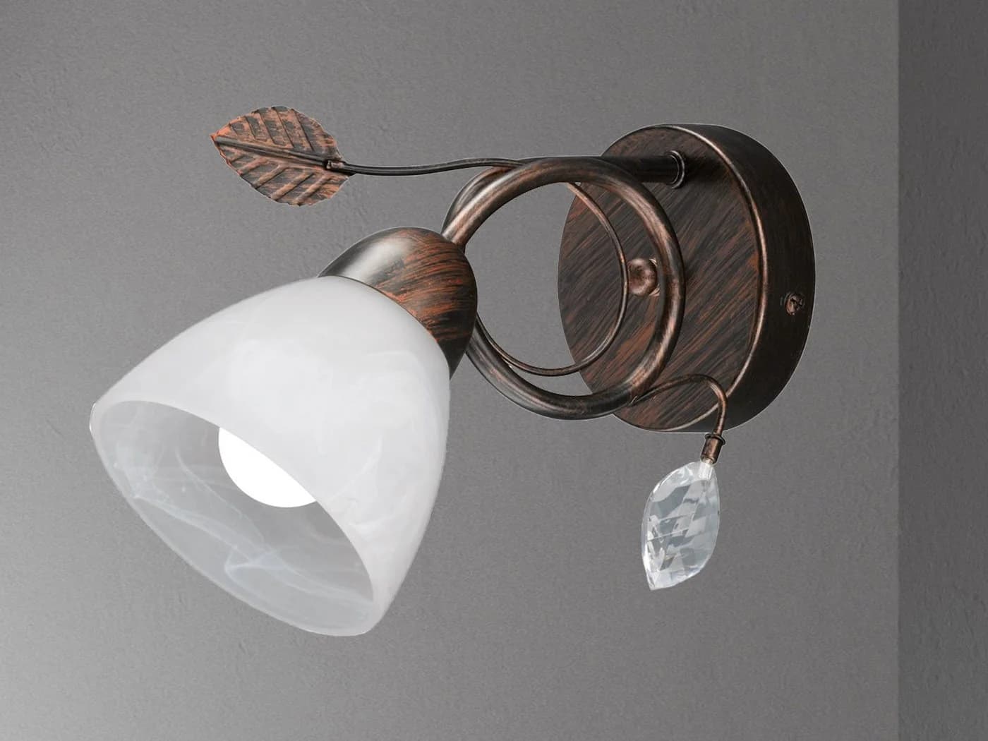 Trio Leuchten LED Wandleuchte Dimmbar Warmweiß Rostoptik - Bild 3