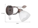 Trio Leuchten LED Wandleuchte Dimmbar Warmweiß Rostoptik Bild 5
