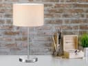 TRIO Leuchten LED Nachttischlampe mit Stoffschirm 55cm Dimmfunktion Warmweiß Bild 1