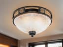 TRIO Leuchten LED Deckenleuchte Landhaus-Stil Rost/Weiß Bild 1