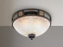 TRIO Leuchten LED Deckenleuchte Landhaus-Stil Rost/Weiß Bild 3