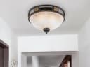 TRIO Leuchten LED Deckenleuchte Landhaus-Stil Rost/Weiß Bild 5