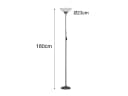 Reality Leuchten LED Deckenfluter Stehlampe Silber Weiß 180cm Bild 3