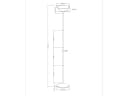 Reality Leuchten LED Deckenfluter Stehlampe Silber Weiß 180cm Bild 4
