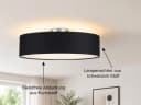 meineWunschleuchte Deckenleuchte Schwarz Stoff Ø50cm 4-flammig Bild 3