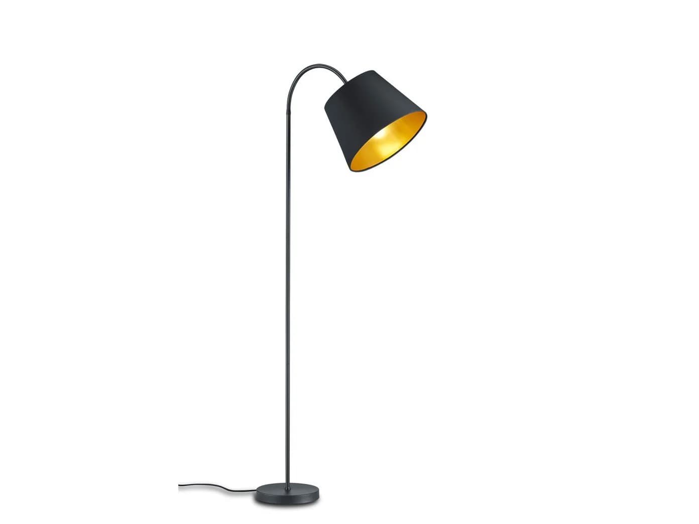 meineWunschleuchte Stehlampe Schwarz/Gold Flexarm E27 - Bild 2