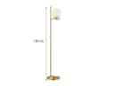 TRIO Leuchten LED Stehlampe Dimmbar Glas-Kugel Messing Weiß Bild 4