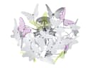Reality Leuchten LED Deckenleuchte Schmetterling Bunt Chrom Dimmbar Bild 2